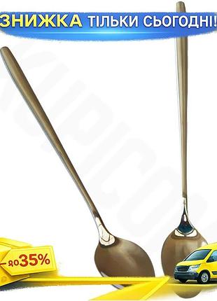 Ku коктейльная ложка dynasty universal fit из нержавеющей стали 19 см для смешивания напитков и латте uni2l_k