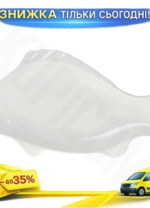 Ku блюдо фарфорова white universal fit fish 36 см для сервірування столу білий посуд для подачі страв uni2l_k