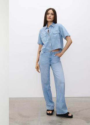 Джинси світлі wide leg