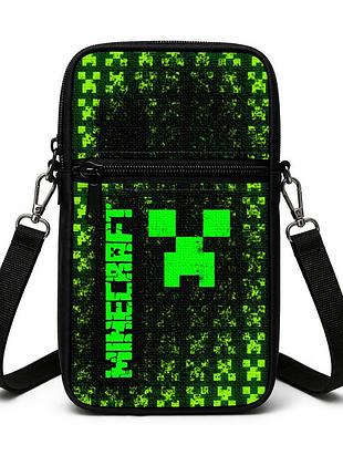 Сумка-чехол для телефона minecraft,детская сумка через плечо, водонепроницаемая мини-сумка (4740)