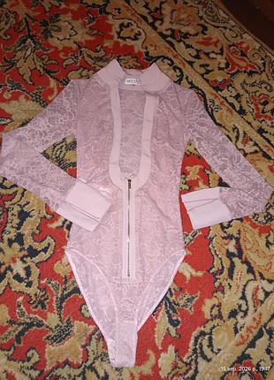 Жіноче боді house of cb мереживне рожеве xs