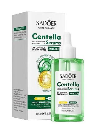 Успокаивающая омолаживающая сыворотка для лица sadoer centella serums anti-acne 100 ml