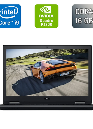 Мобільна робоча станція б-клас dell precision 7530 / 15.6" (1920x1080) ips / intel core i9-8950hk (6 (12) ядер по 2.9 - 4.8 ghz) /