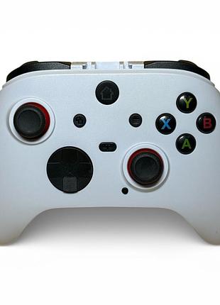 Бездротовий геймпад t-s102 pro bluetooth / 2.4g контролер з вібрацією, для switch, ps3, windows, android, ios, steam - white