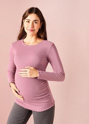 Футболка-лонгслив для беременных esmara xs 32/34 euro розовый