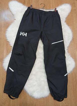 Детские влагозащитные брюки helly hansen с белым логотипом hh