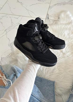 Jordan 5 black dark brown gum 3