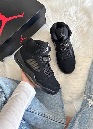 Jordan 5 black dark brown gum 2