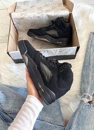 Jordan 5 black dark brown gum 7
