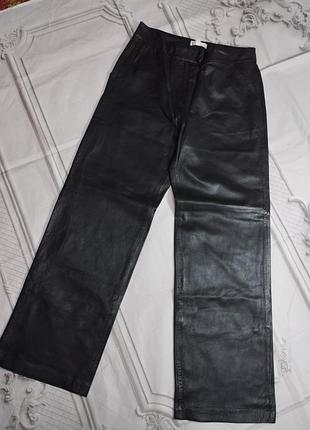 Шкіряні брюки h&m premium selection 2
