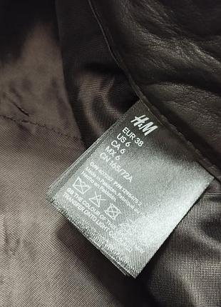 Шкіряні брюки h&m premium selection 3