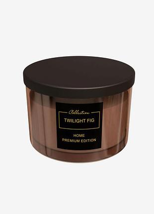 Свічка ароматизована pepco home аромат twilight fig (стиглий інжир)
