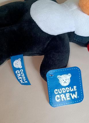 Новая мягкая игрушка пингвин в наушниках cuddle crew (26 см) с бирками 4