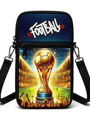 Сумка-чехол для телефона футбол детская сумка через плечо, водонепроницаемая мини сумка (5077)