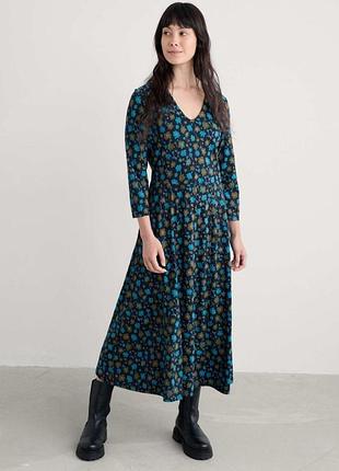 Модал + хлопок-миди платье seasalt cornwall nancy 3/4 sleeve jersey dress