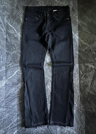 Джинси чоловічі чорні flared jeans #74