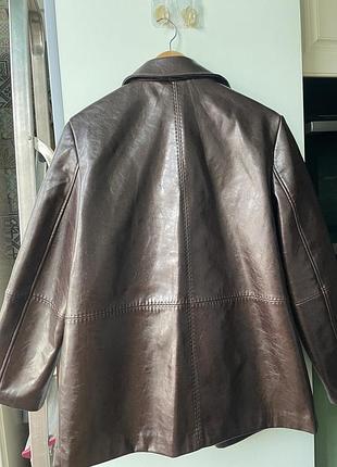 Піджак h&m vegan leather 4