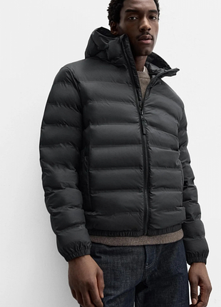 Куртка zara утеплена 19382 black