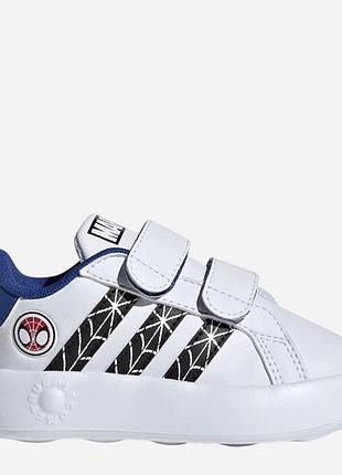 Кеди для дітей adidas grand court білі з синім
