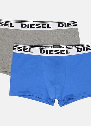 Труси-шорти diesel umbx-korytwopack boxer 2pack 00cgdh/rqarz/e4104 xs серый/синий (8053837524234)