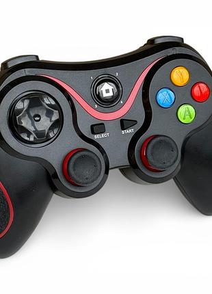 Геймпад універсальний v8 bluetooth контролер для ps3, ps4, android, ios, windows/steam - black/red