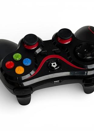 Геймпад універсальний v8 bluetooth контролер для ps3, ps4, android, ios, windows/steam - black/red 2