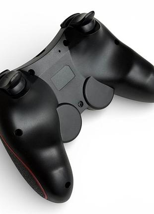 Геймпад універсальний v8 bluetooth контролер для ps3, ps4, android, ios, windows/steam - black/red 3