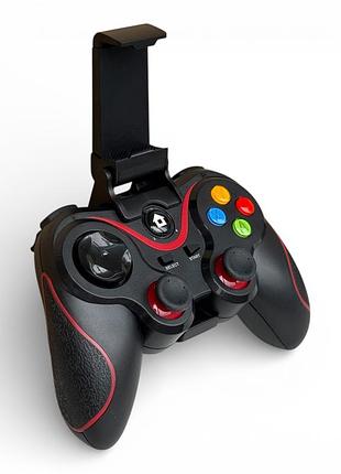 Геймпад універсальний v8 bluetooth контролер для ps3, ps4, android, ios, windows/steam - black/red 4