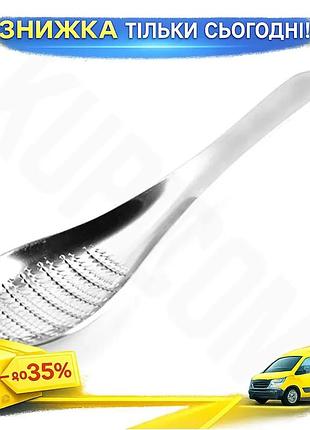 Ku терка мелкая empire universal fit spoon 18.5см для чеснока имбиря сыра и орехов из нержавеющей стал uni2l_k
