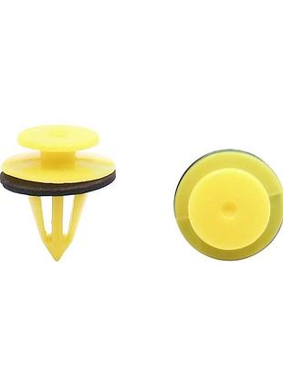 Набір кліпс універсальних автомобільних primo d8 - 50 штук - yellow