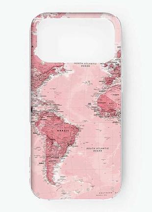Чохол на iphone 18 pro max карта. подорожі (принт 319)