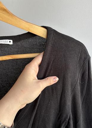 Чорний легкий кардиган zara 2
