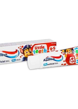 Зубна паста 50мл від 0 до 5 років little teeth тм aquafresh 7 копійок