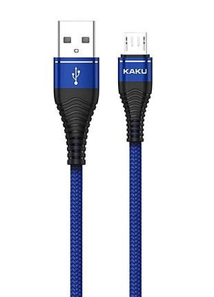 Usb кабель kaku ksc-098 usb - micro usb 1.2m / 2.8a - blue 2