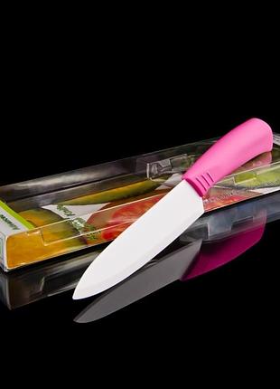 Нож большой керамический 15см pink (ns7kn2)