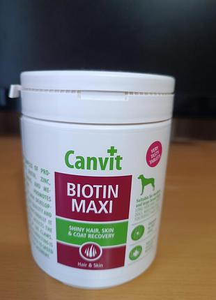 Вітаміни canvit biotin maxi для собак