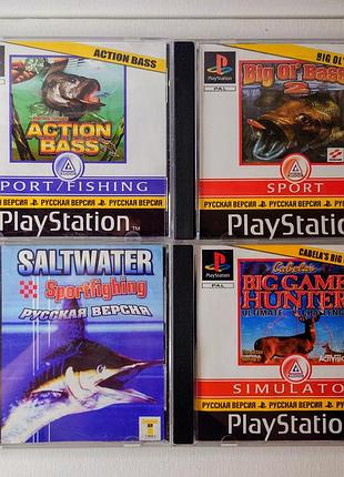 Рыбалка и охота 4 диска для playstation 1