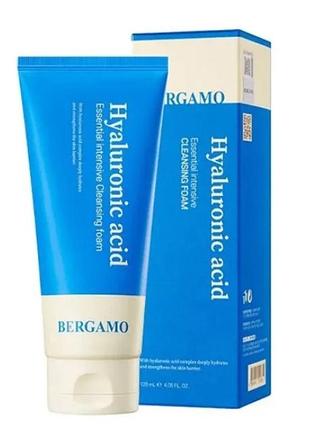 Пенка для умывания с гиалуроновой кислотой bergamo intensive hyaluronic acid cleanser foam 120ml