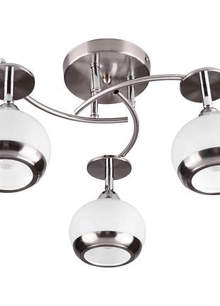 Люстра стельова для коридору e14 40w pn (htl-301c/3) brille 22-902