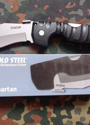 Нож для кемпинга и туризма складной cold steel spartan black 26см