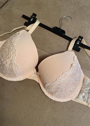 Бюстгальтер на кісточках з мереживом h&m 85-90/d