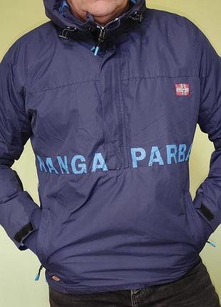 Новая сток стильная утепленная куртка-анорак курточка бренда nangaparbat с капюшоном уникальная.м-л