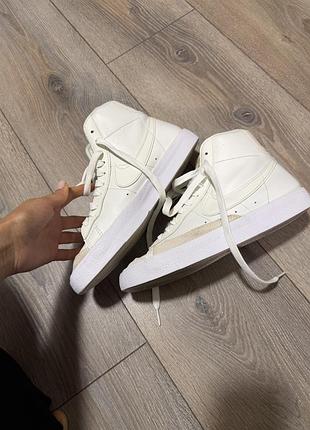 Кросівки nike високі білі 3