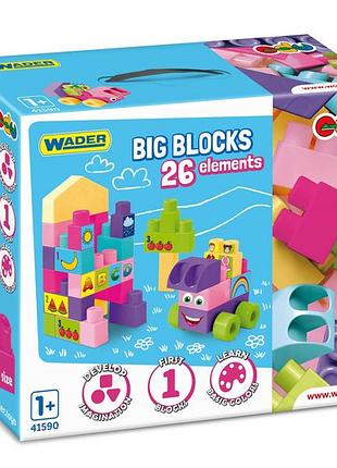 Конструктор wader big blocks 26 эл (41590)