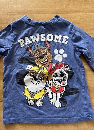 Лонгслів paw patrol на хлопчика 3-4 роки