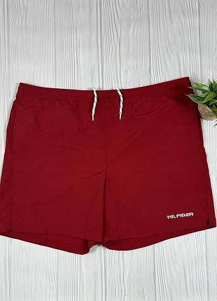 Tommy hilfiger nylon red шорти з красивим дизайном розмір l vintage