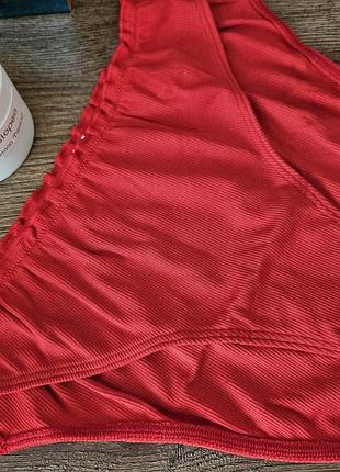 Красные трусики слипы хлопок victorias secret размер л