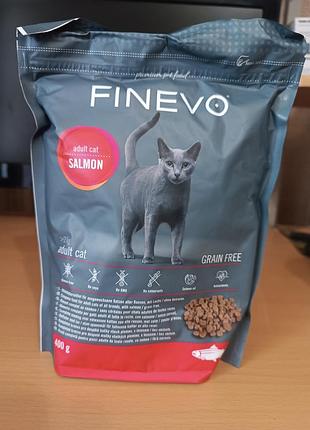 Корм для котів finevo adult cat salmon grain free
