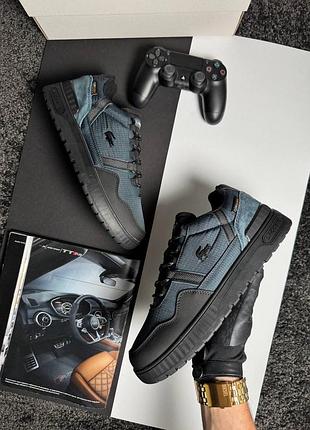 Чоловічі кросівки lacoste t-clip winter gtx navy black
