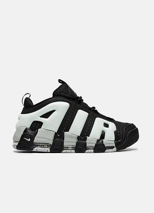 Nike air uptempo low black photon dust 7